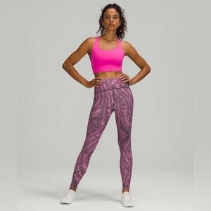 Lululemon Swift Speed High-Rise Tight 28" in Dimensional Sonic Pink Multi Sz 12